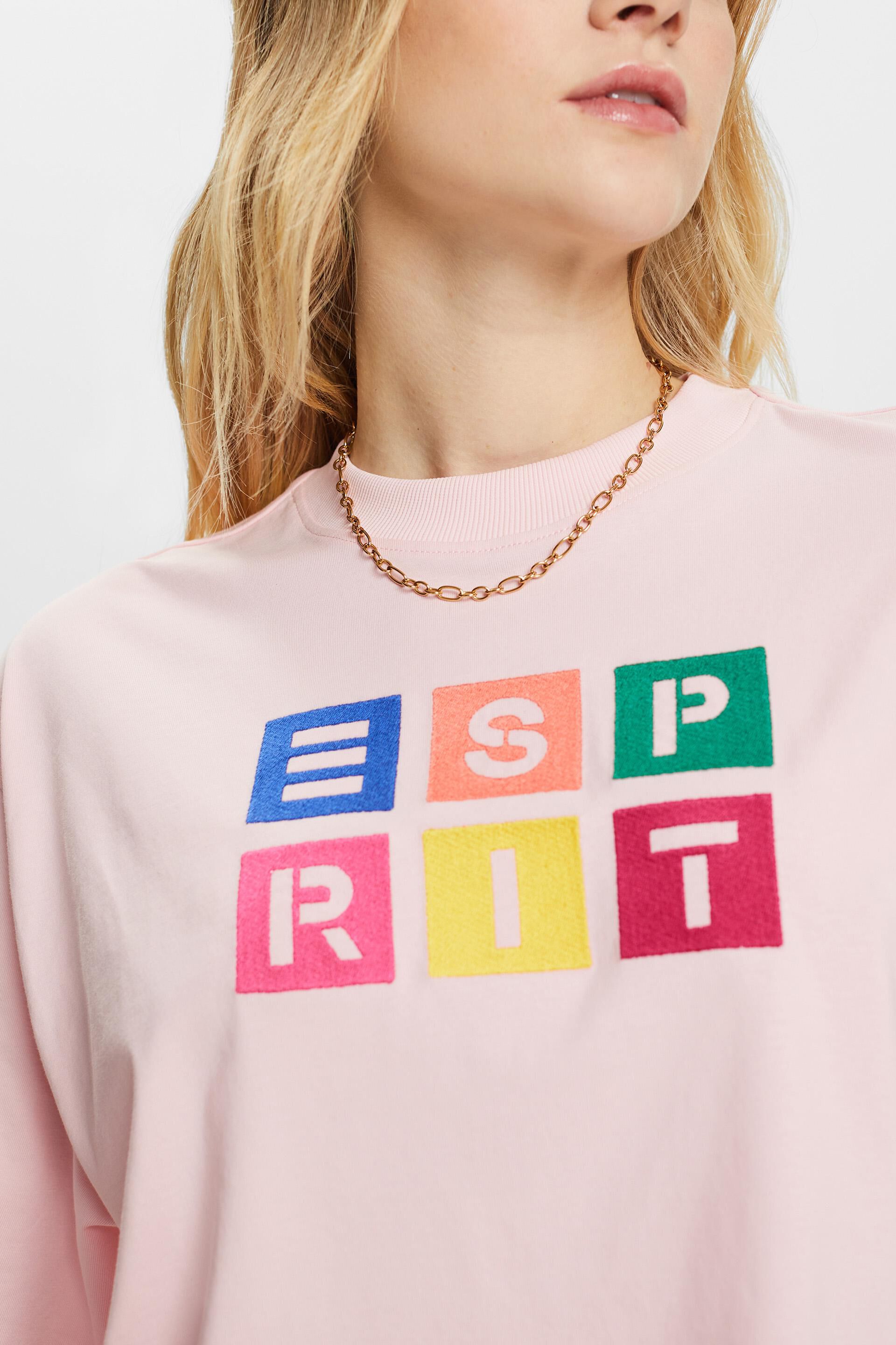 Sweat-shirt orné d’un logo brodé, 100% coton