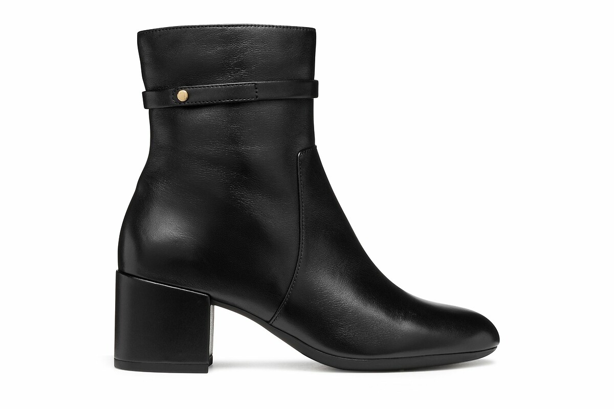 GEOX<br>Botas de tornozelo de couro Eleana