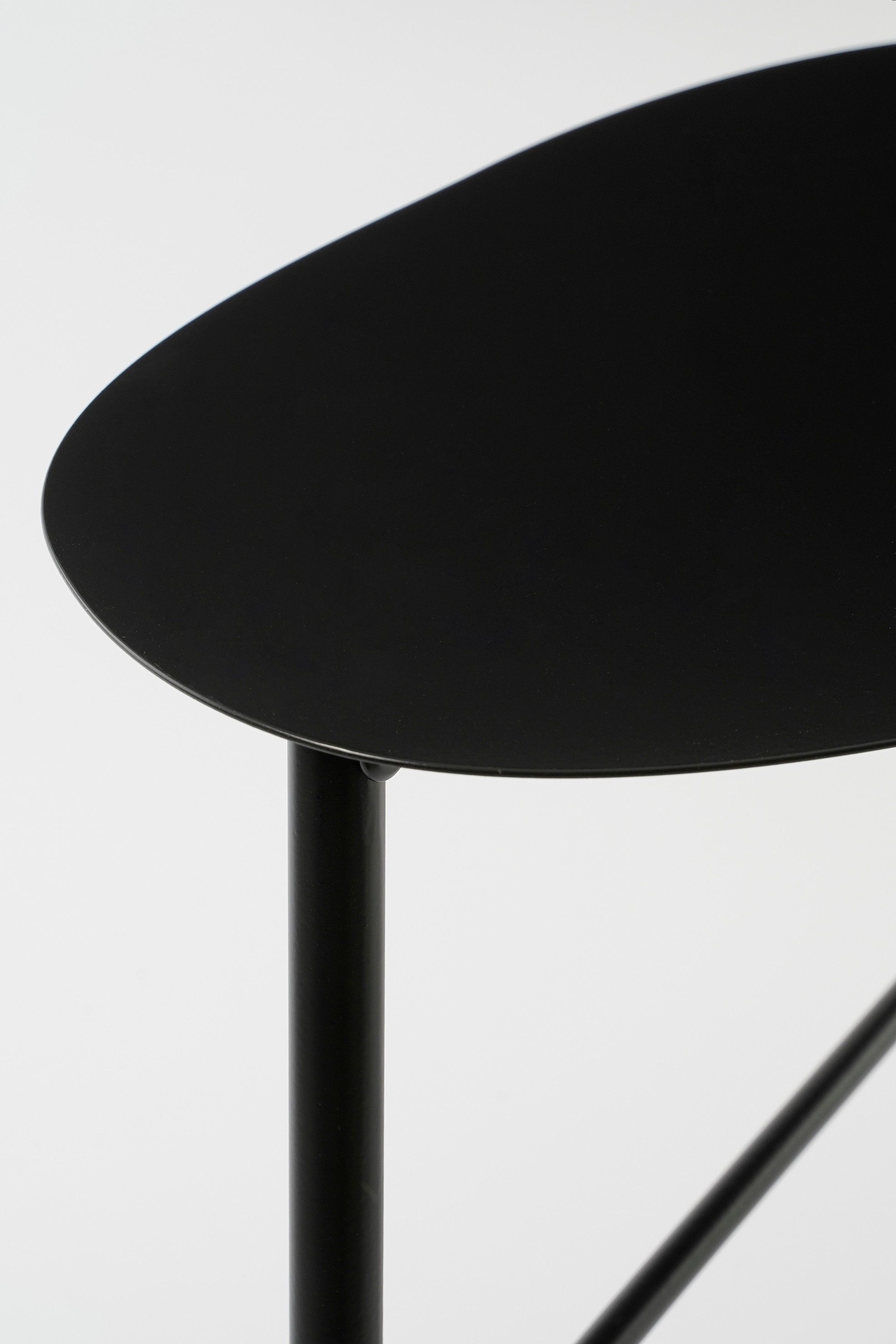 Mica decorations - table d'appoint en métal noir h40