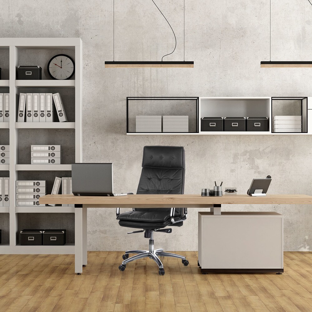 Profi Chefsessel VILLA 20 Leder mit Armlehnen hjh OFFICE