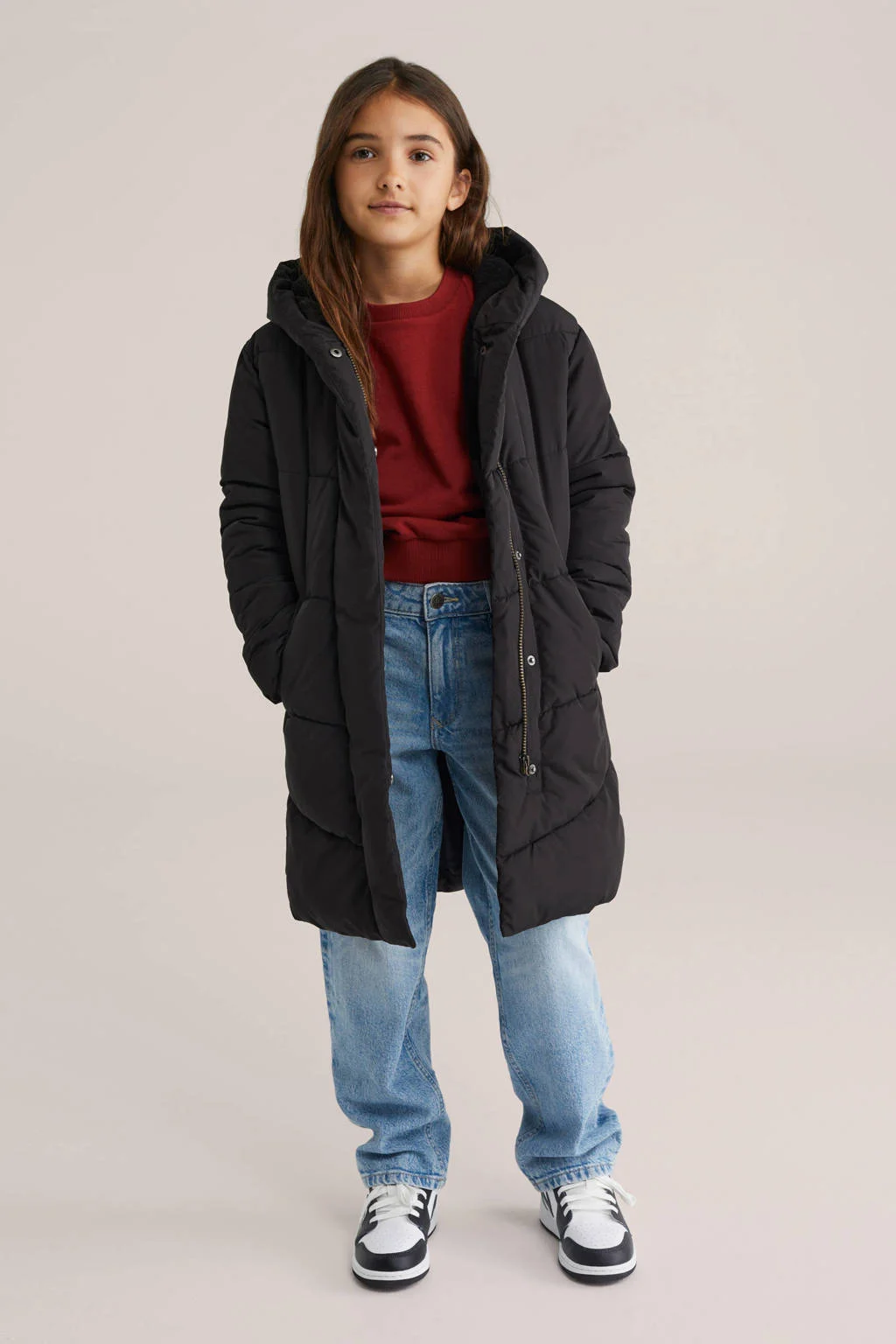 WE Fashion gewatteerde jas zwart