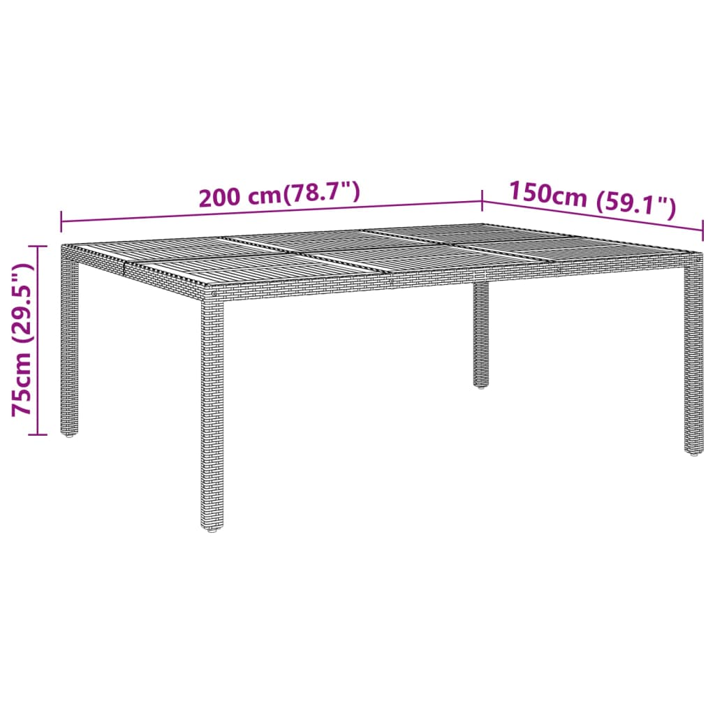 Mobilier à dîner de jardin 11 pièces résine tressée gris