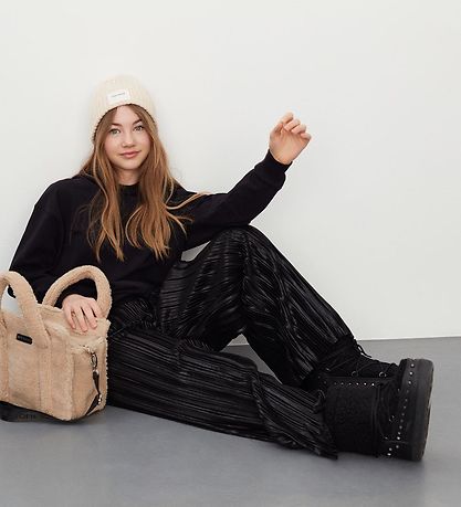 Sofie Schnoor Girls Bukser - Pliss? - Sort
