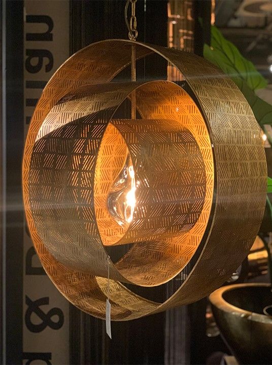Hanglamp LB034-1brons Binck  | Leclercq & BouwmanB75 x D75 cm