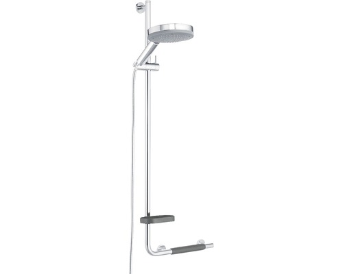 Douchestang met veiligheidsgreep TIGER Boston Comfort & Safety links chroom