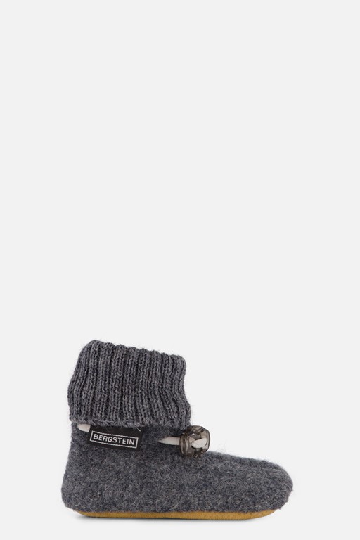 Bergstein cozy baby slofjes grijs