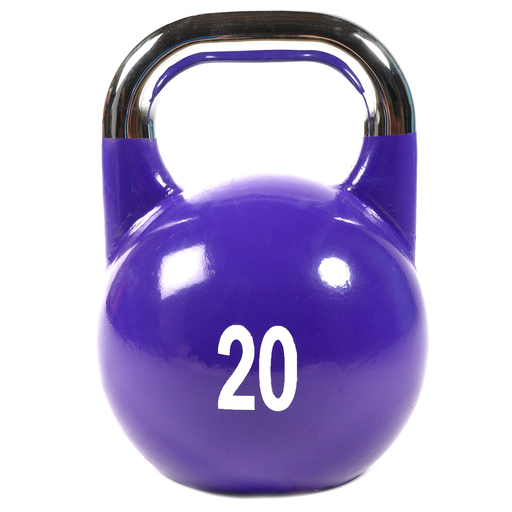 Halter de competição em ferro fundido com logotipo pintado, 20 kg