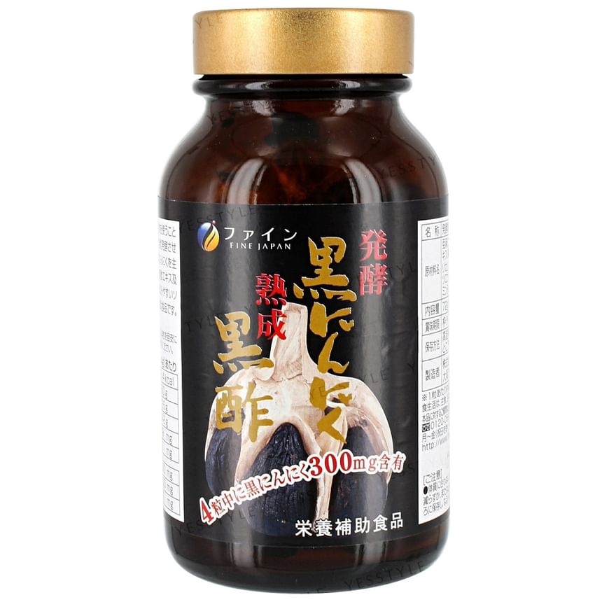 FINE JAPAN - Gefermenteerde zwarte knoflook- en zwarte azijncapsules