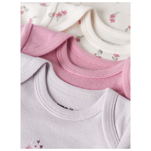 Name it - Kid's Body S/S Flower 3-Pack - Sous-vêtement