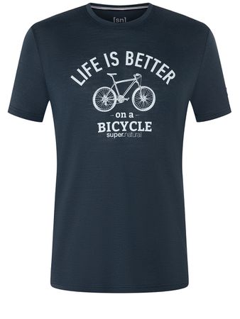 BETTER BIKE Herren-Merino-Kurzarmshirt  blueberry  XXL