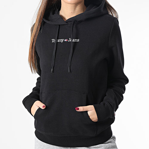 Sweat Capuche Femme Regular Serif Linear 4362 Noir