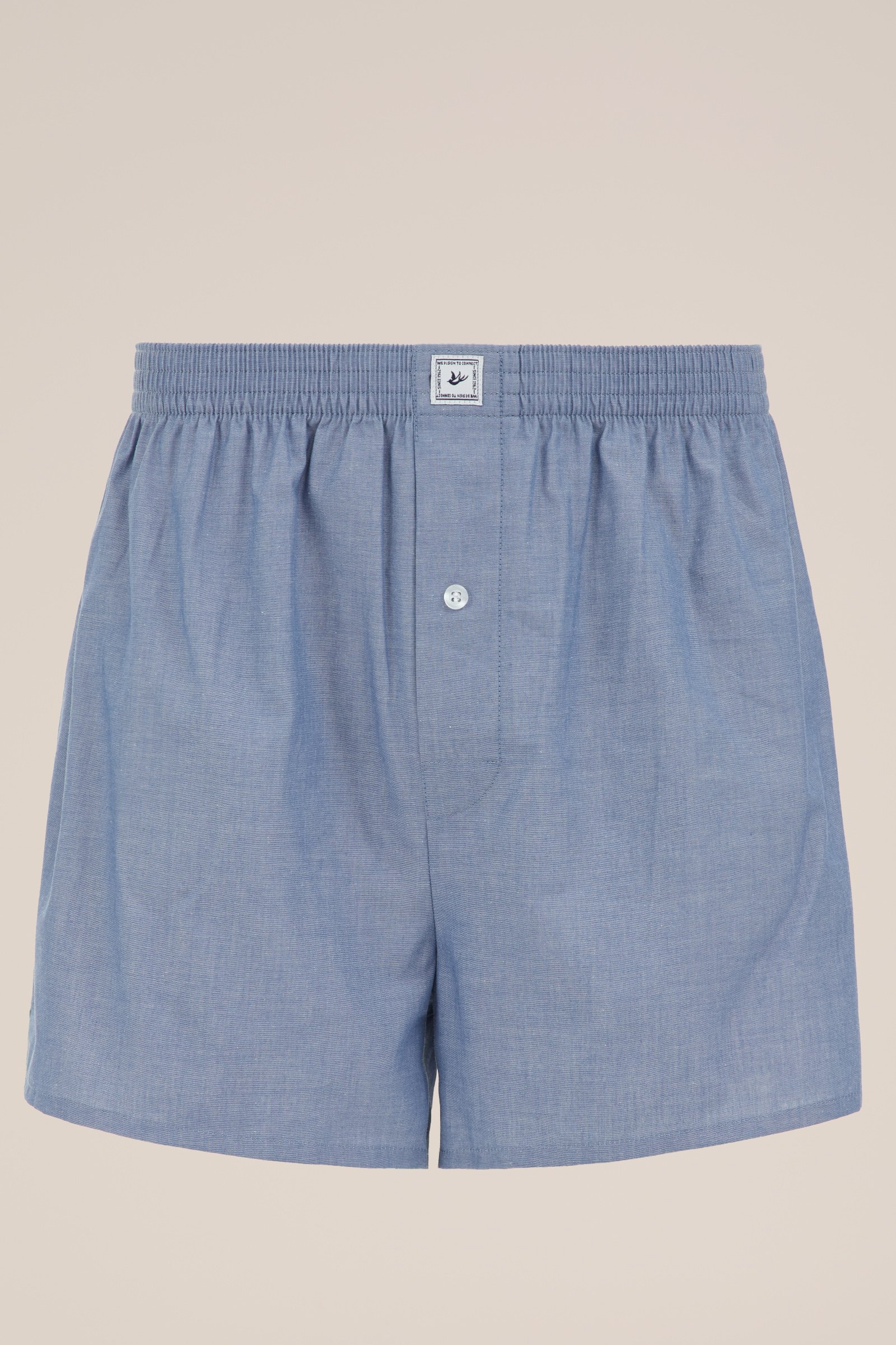 geweven boxershort WE Fashion Lichtblauw