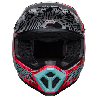 Casque cross Bell MX-9 MIPS TAGGER SPLATTER 2023 - Rouge / Gris