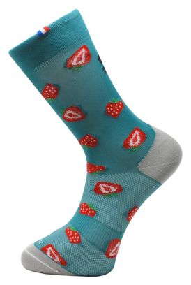 Chaussettes Rafa'l Funny Fraises Bleu