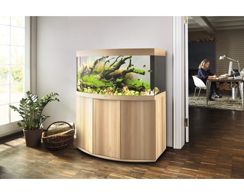 JUWEL Vision 260 aquarium met LED-verlichting, verwarming, filter, zonder kast, licht hout