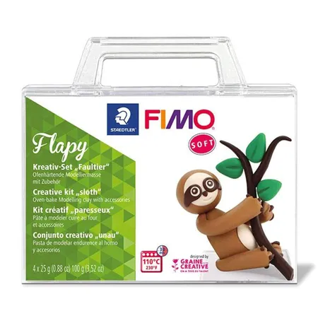 STAEDTLER® FIMO® soft Modellierset Brillenbär Flapi