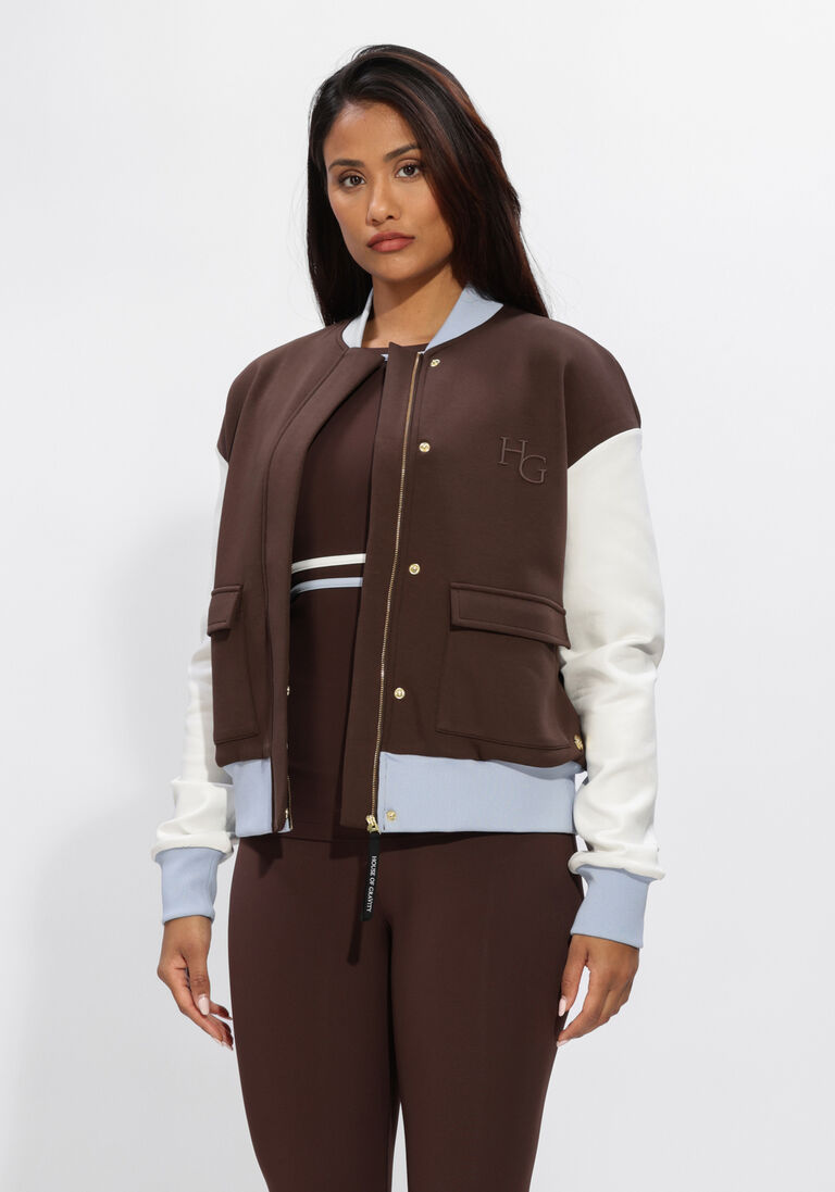 lichtroze house of gravity jack bomber jacket
