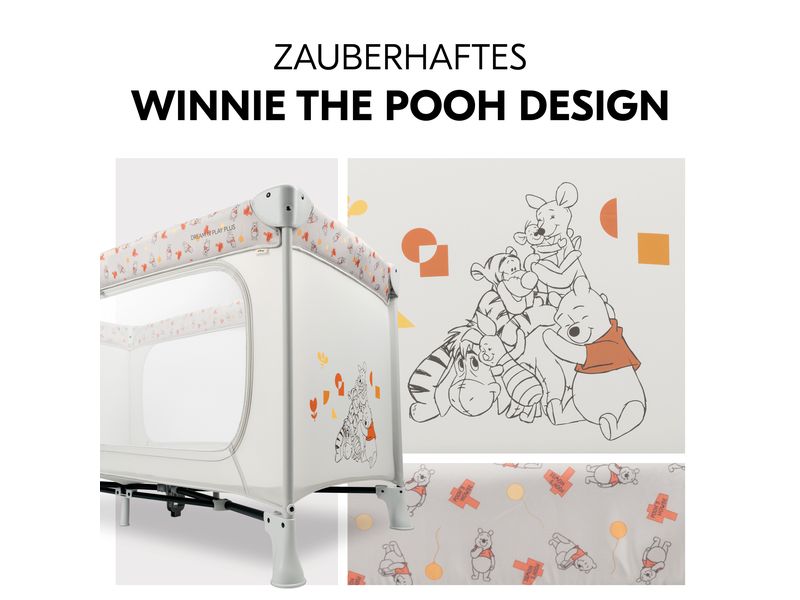 Hauck Reisebett Dream N Play Go Pooh Friends Beige Schönes Reisebett im Disney-Design