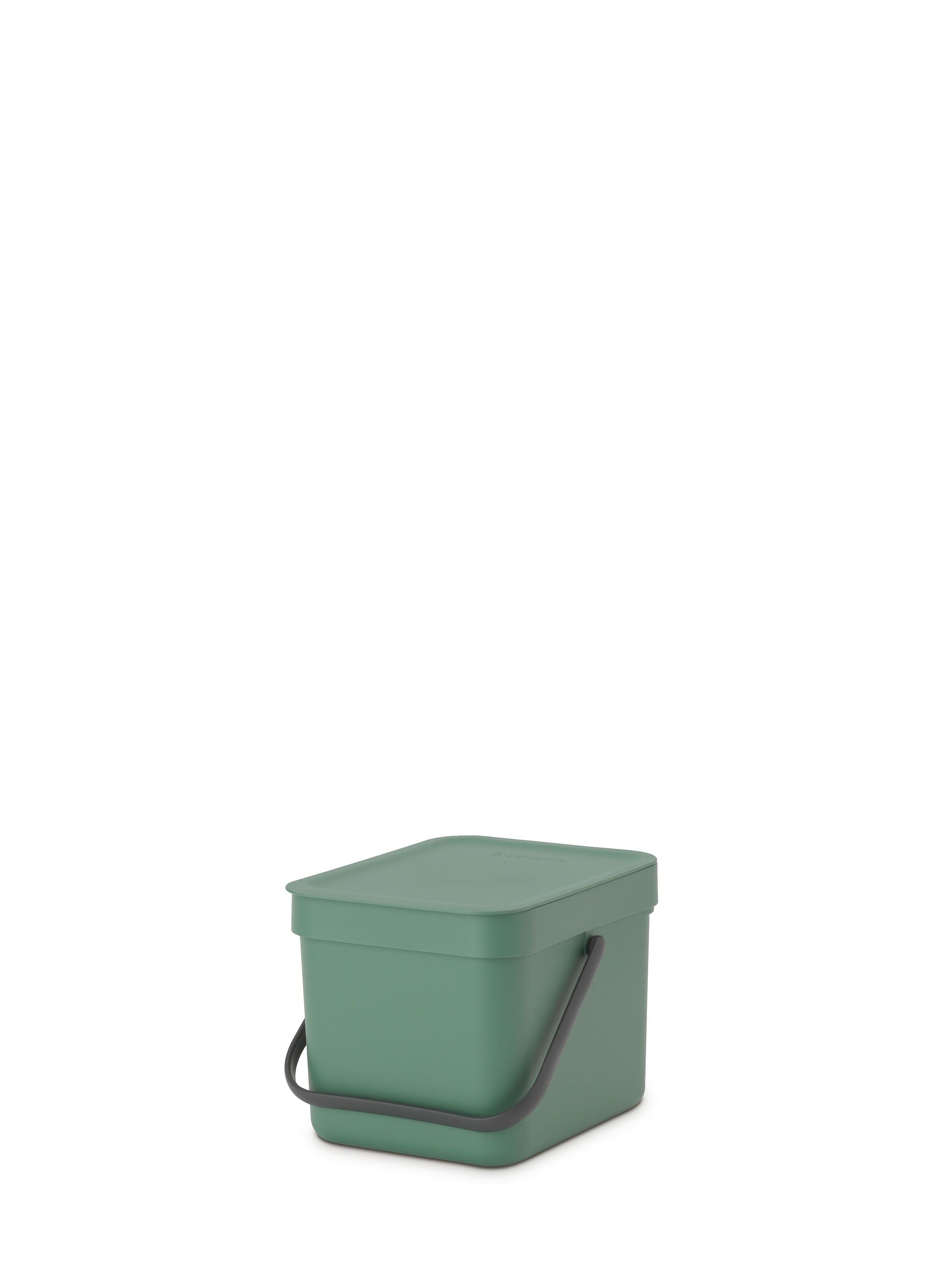 brabantia SORT & GO Abfalleimer - Dunkelgruen / B: 20.0 cm x T: 24.9 cm x H: 18.1 cm
