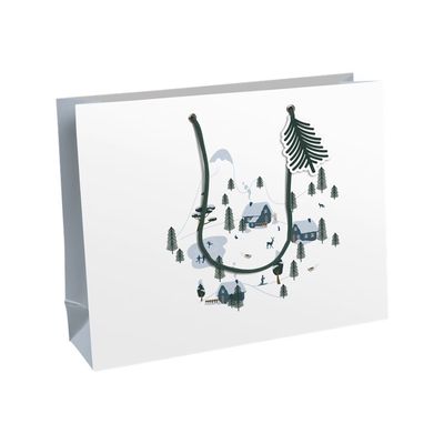 Clairefontaine - Sac cadeau - winter blanc - 37,3 cm x 11,8 cm x 27,5 cm