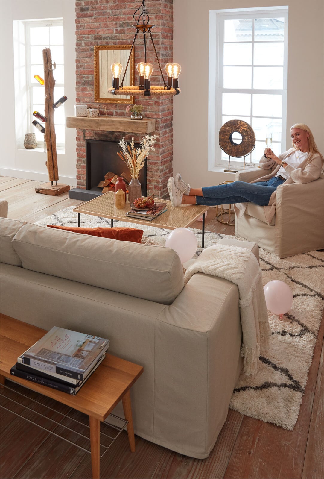 CASAVANTI Flaschenregal Teakholz braun