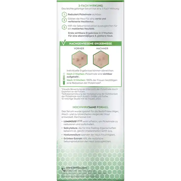 Cellular Luminous630 Anti-Pigmentflecken Pickelmale Serum