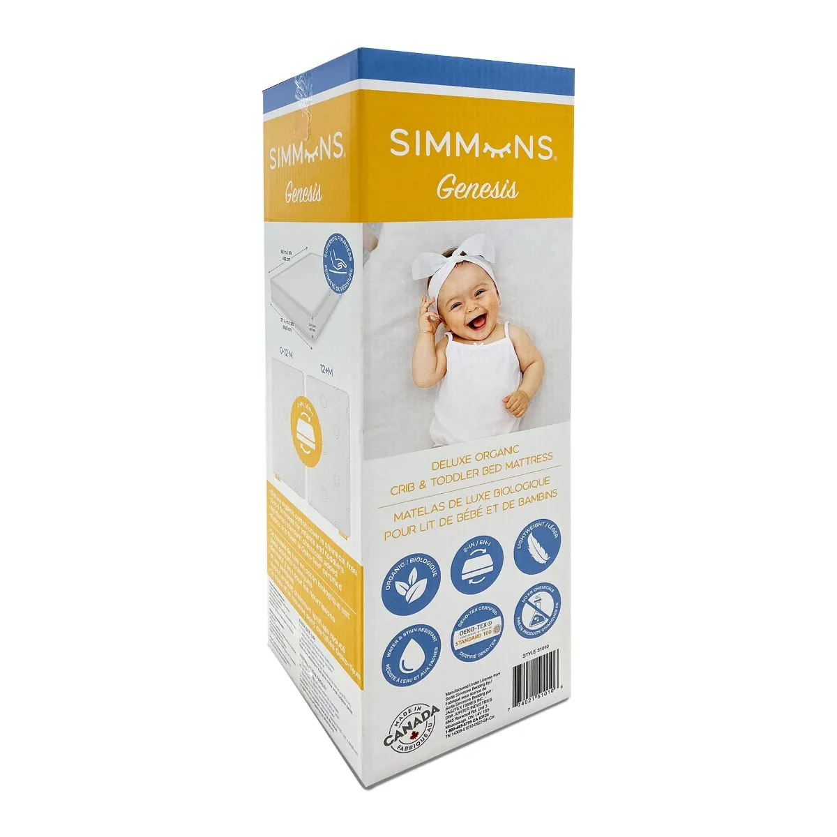 Simmons Matelas Roulé pour bébé Simmons