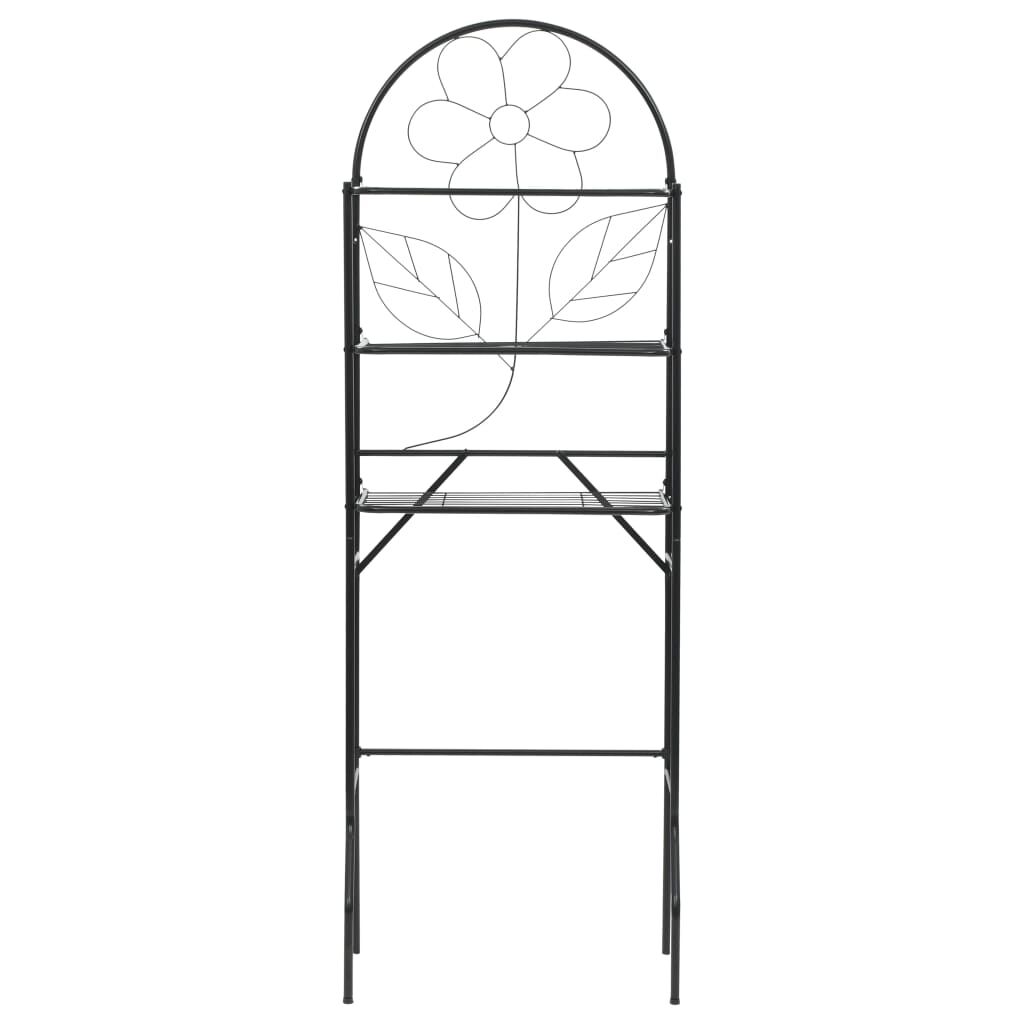 vidaXL Badkamerplank Zwart 60 x 33 x 174 cm