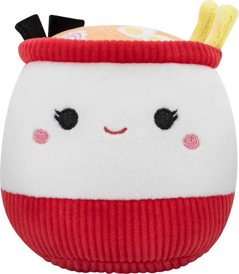 Squishmallows - Squeaky Plys- Hundelegetøj 9cm - Ramen Raisy