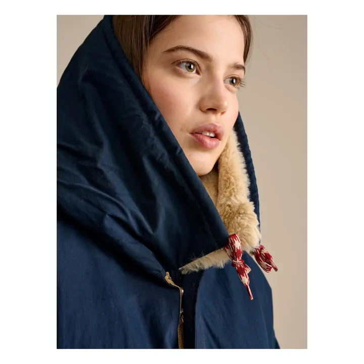 Bellerose Parka Fourrée Laos - Collection Femme  | Bleu marine