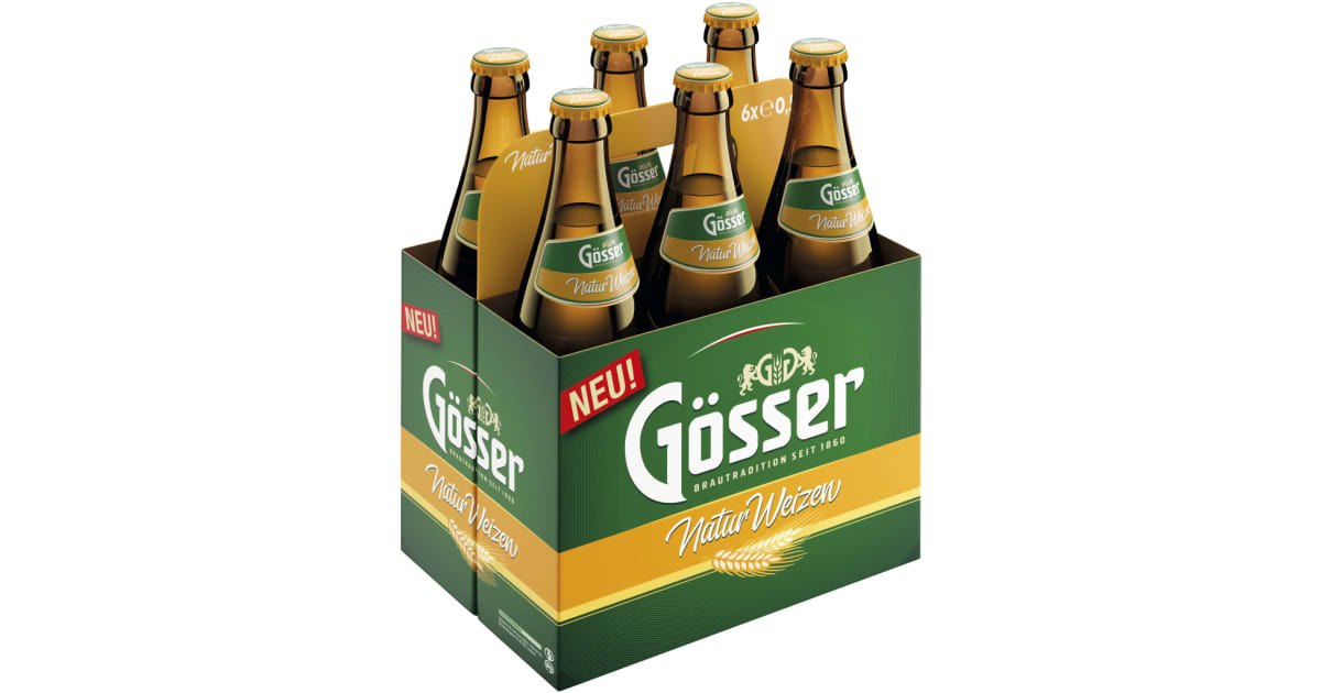 Gösser Naturweizen Tray 6x 0,5 Liter (Mehrweg)