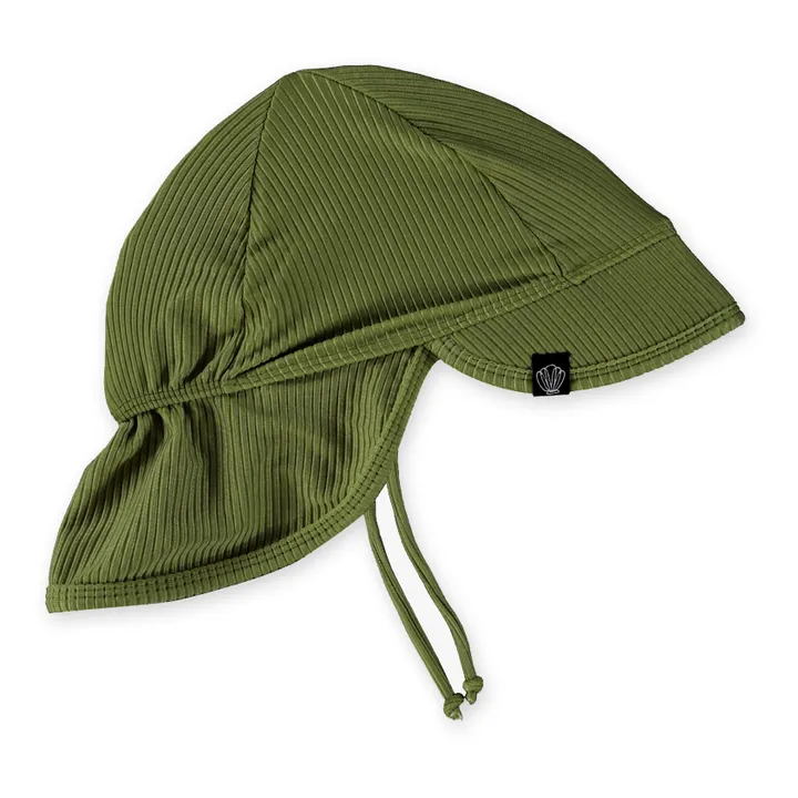 Beach & Bandits Bob Anti-UV Réversible Go Pesto | Vert foncé