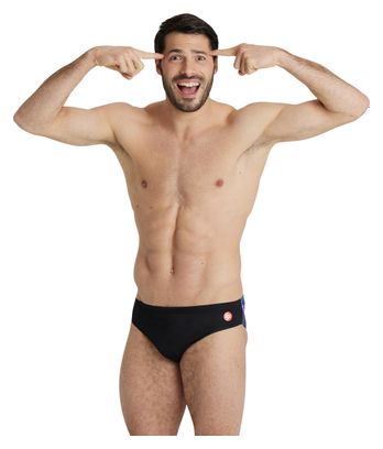 Maillot de Bain Arena Slip Crazy Placement Noir