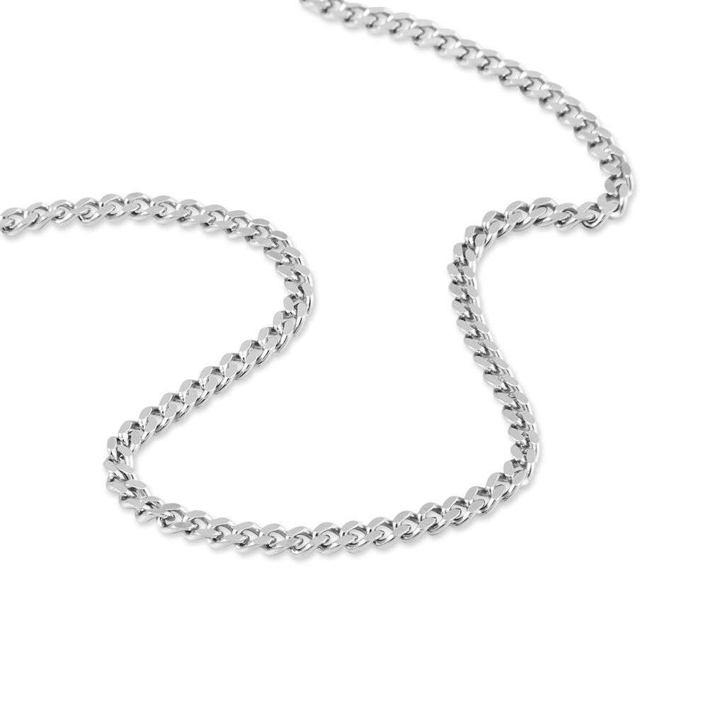 Chaîne Minyar Maille Gourmette Argent Blanc
