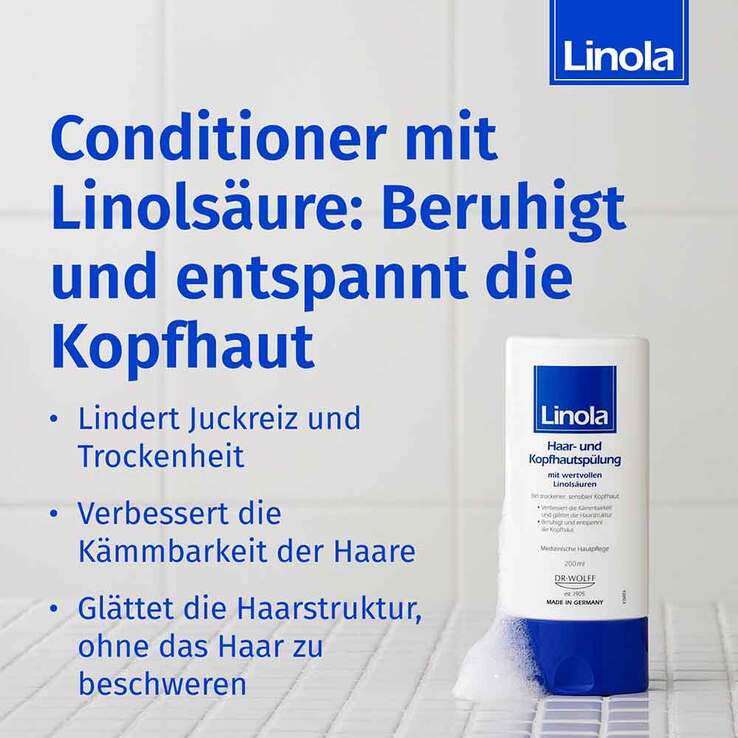 Linola Haar- und Kopfhautspülung, 200 ml