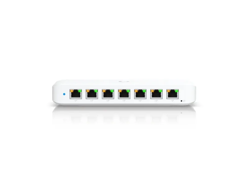 Ubiquiti UniFi Switch Ultra 210W - Switch - Administreret - 7 x 10/100/1000 (PoE )   1 x 10/100/1000 (PoE  ) - desktop, væg-monterbar - PoE   (202 W) - AC