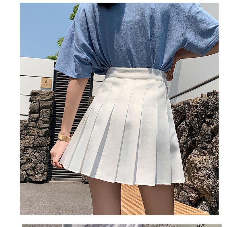 Niji Smile - Geplooide rok met ingezette shorts
