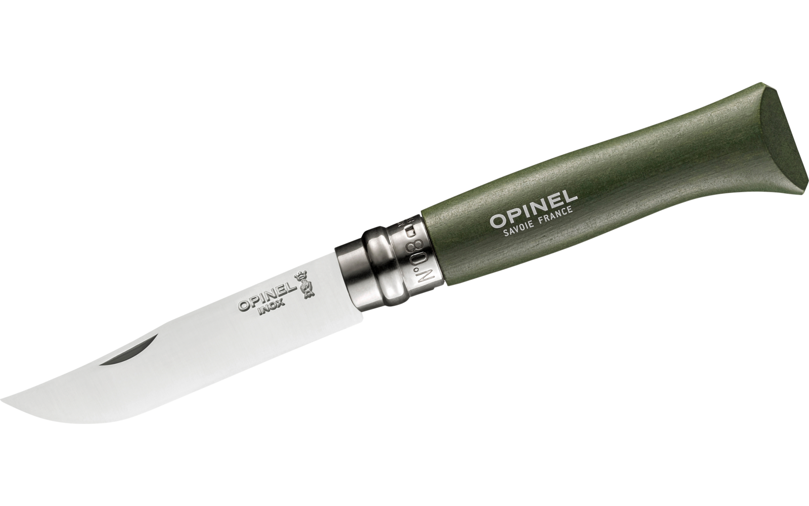 Opinel N°08 Taschenmesser Klingenlänge 8,5 cm schwarz