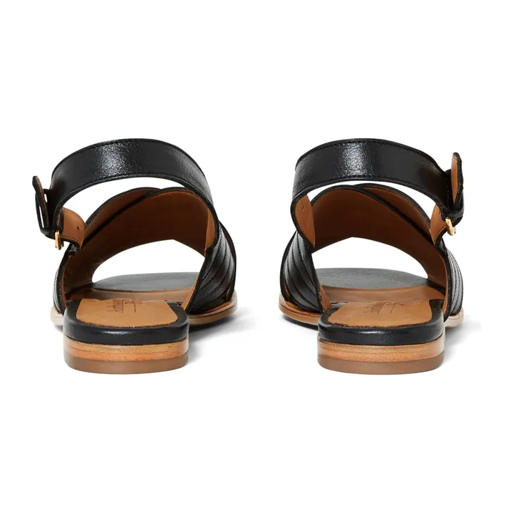 Anthology Paris Sandales Raven Cuir | Noir