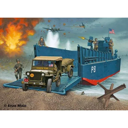 Revell D-Day Set LCM3 & 4x4 Off-Road Vehicle, 1:35