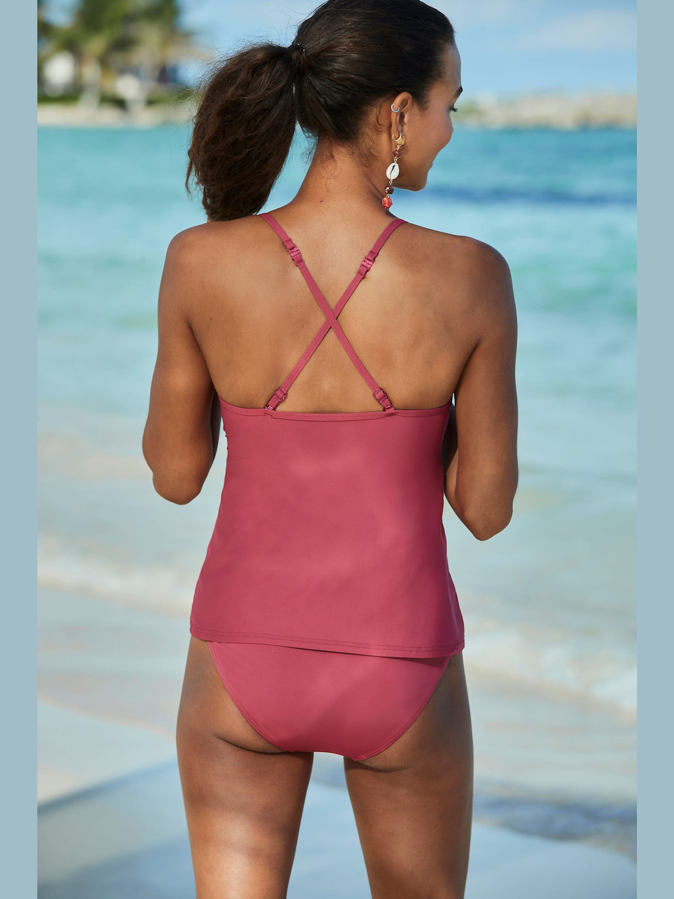 Haut de tankini bonnets amovibles