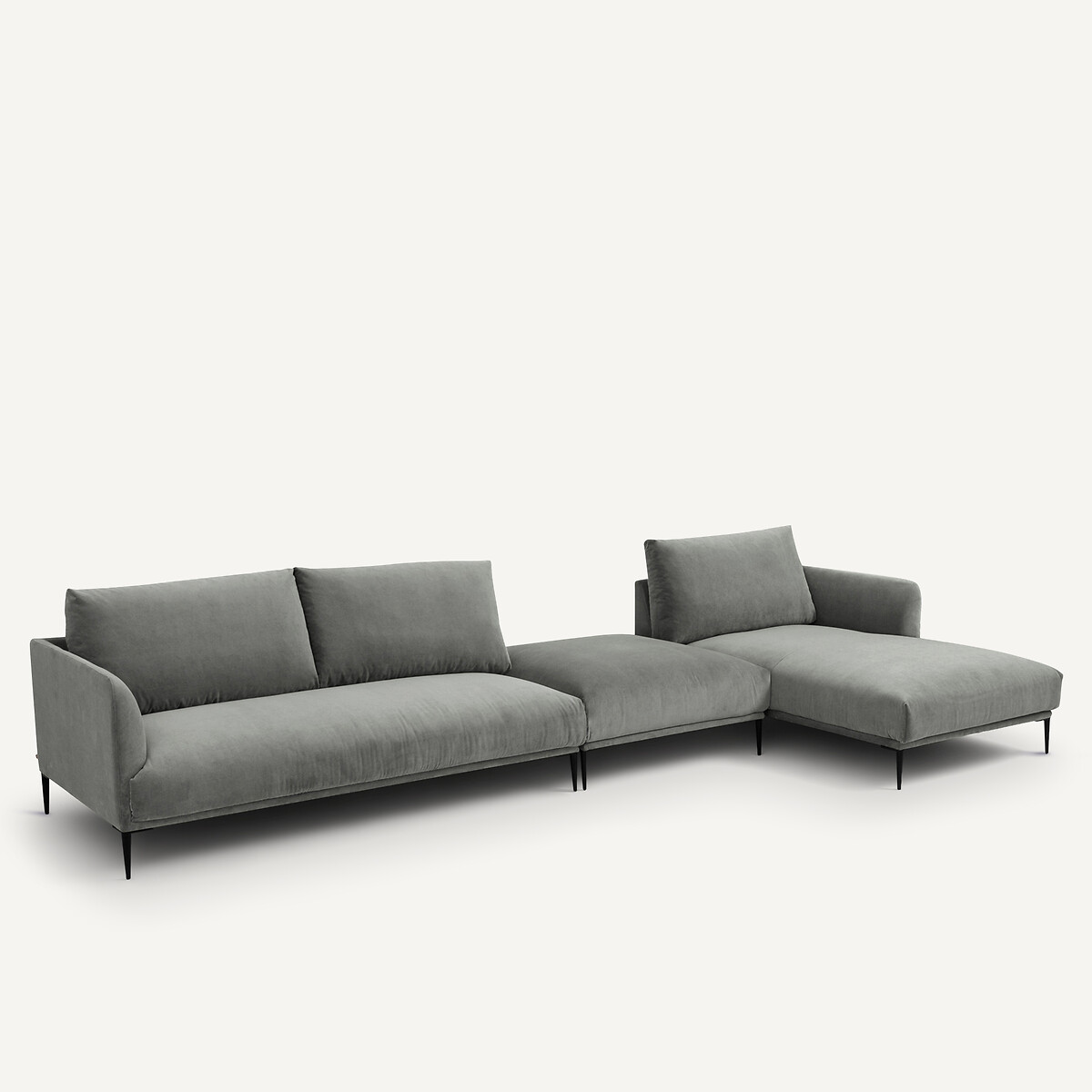 AM.PM<br>Puf XL em veludo, design Oscar E.Gallina