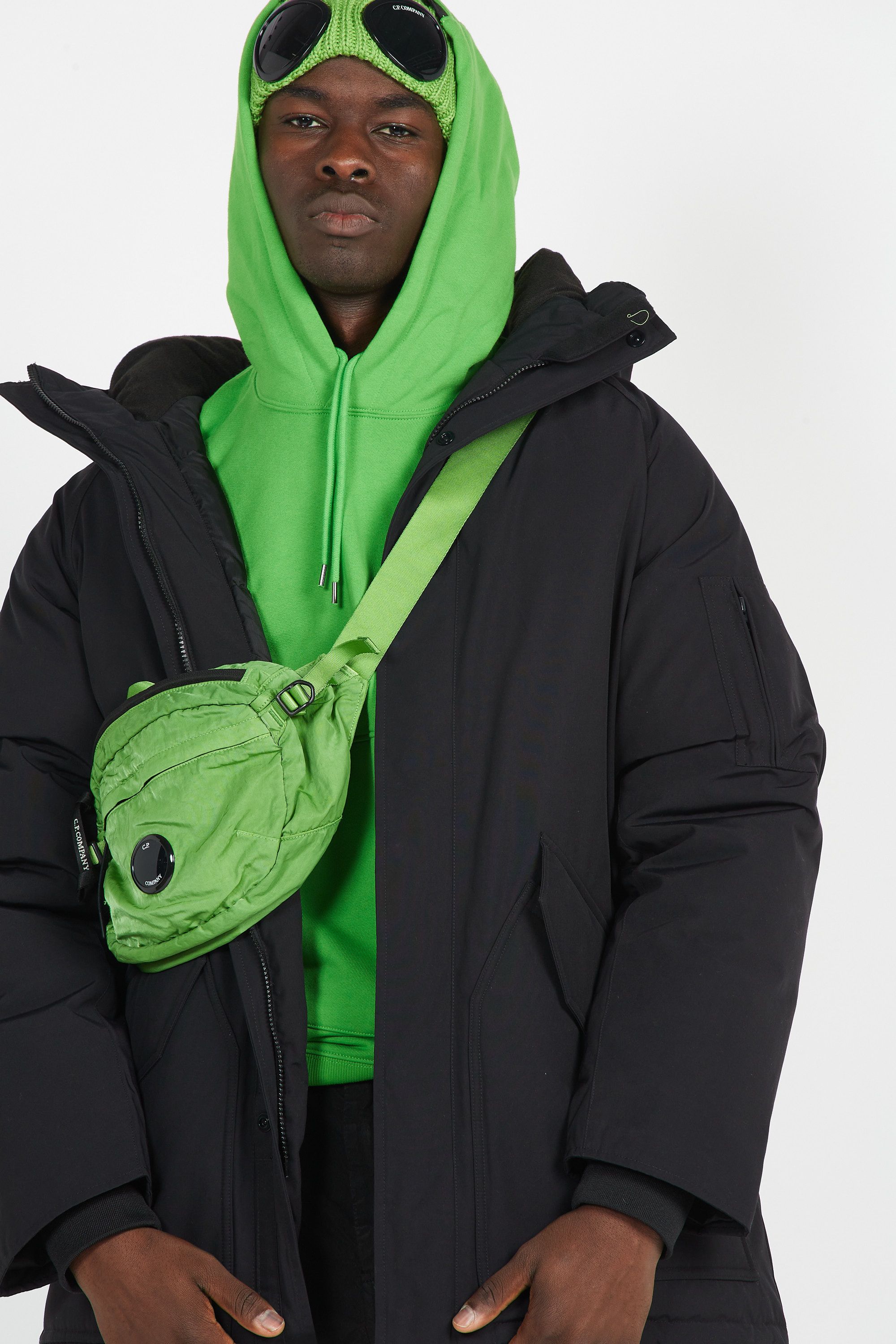 C.P. COMPANY Sac banane NYLON B CROSSBODY PACK Vert