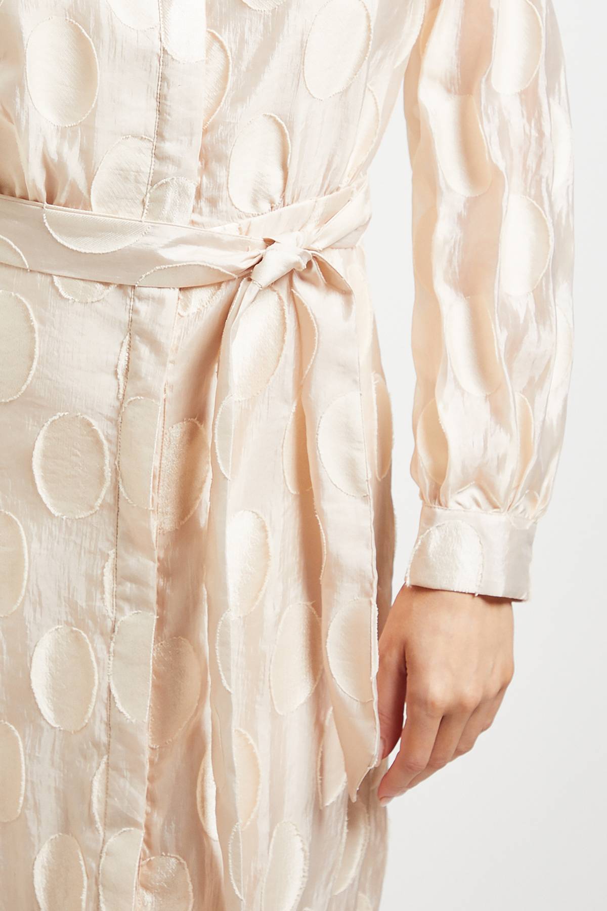 Wallis Robe Midi Chemise En Organza À Pois