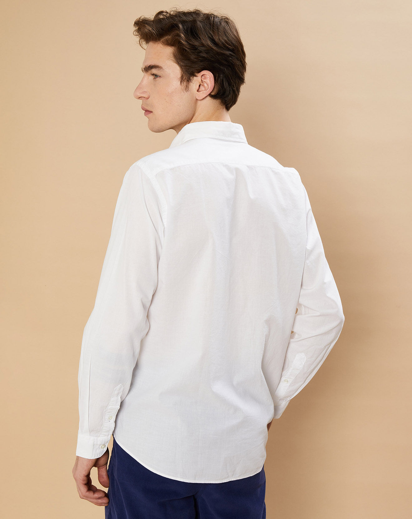 Hartford Chemise Slim Sammy Pat blanche