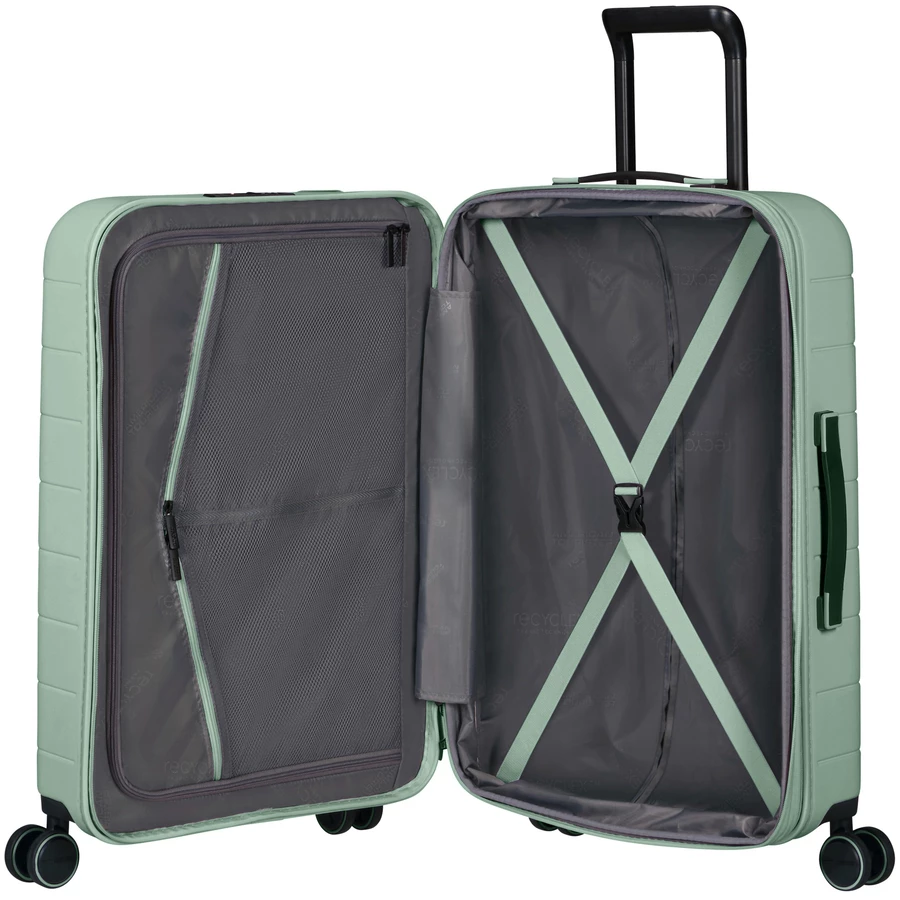 American Tourister Novastream - 4-Rollen-Trolley M 67 cm erw. nomad green
