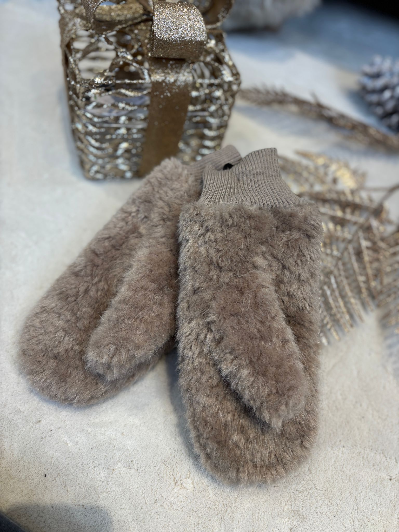 Teddy Wanten - Taupe