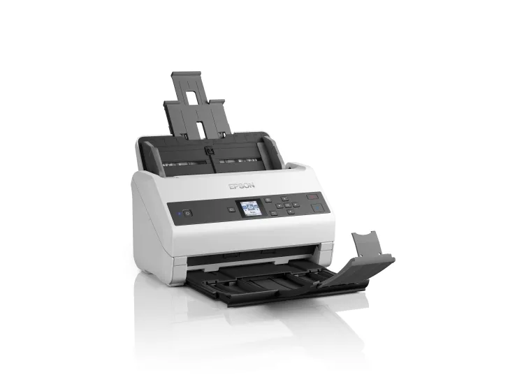 Epson WorkForce DS-870 - Dokumentscanner - Contact Image Sensor (CIS) - Duplex - A4 - 600 dpi x 600 dpi - op til 65 ppm (mono) / op til 65 ppm (farve) - ADF (100 ark) - op til 7000 scanninger pr. dag - USB 3.0