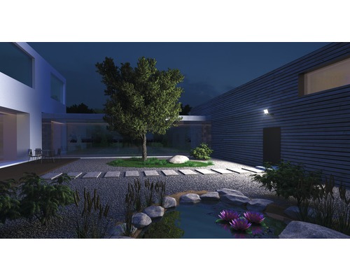 Steinel LED sensor wandspot 18,6W 2050 lm 3000K 19,5x22,9 XLED One S antraciet