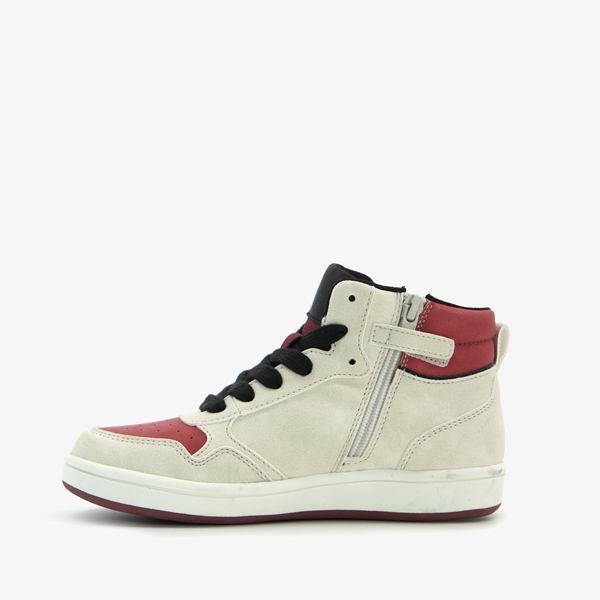 Blue Box hoge meisjes sneakers grijs/roze